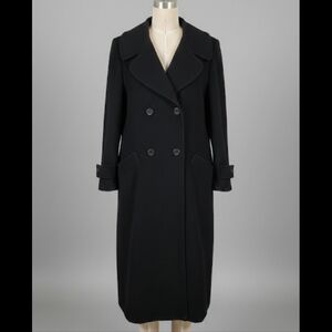 100% Cashmere Elegant Black Coat by Jonathan Michael